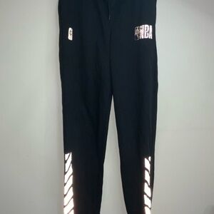 NBA Kids Black Sweatpants with Reflective Details Boys XL